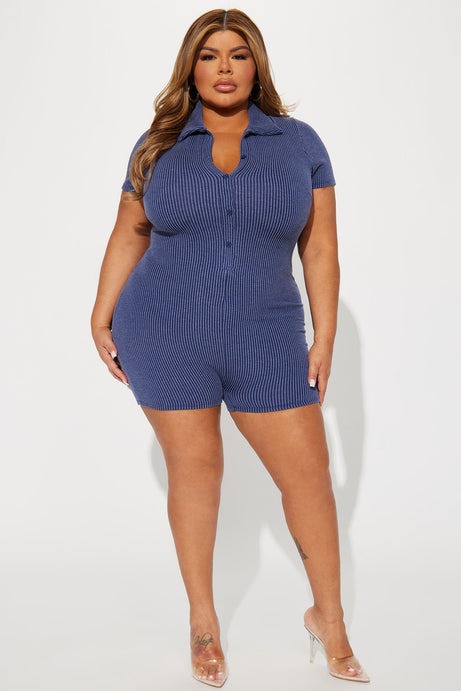Remi Romper - Navy
