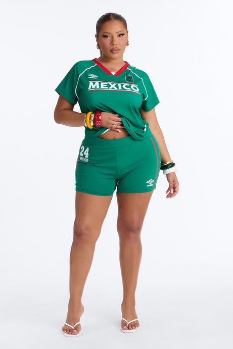 Umbro Mexico Soccer Micro Shorts - Green