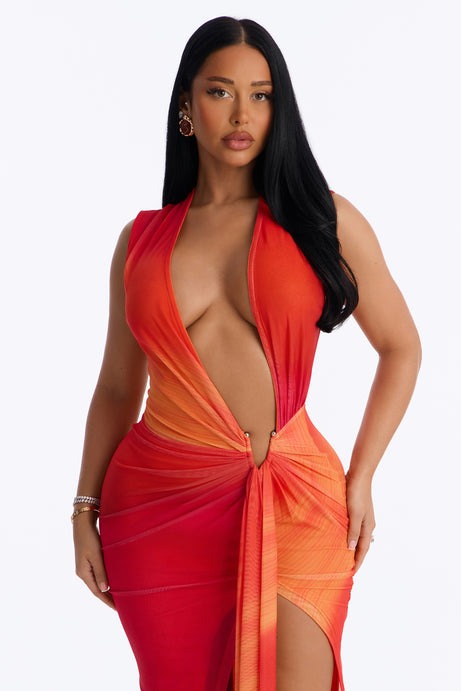Blessing Your Timeline Ombre Maxi Dress - Pink