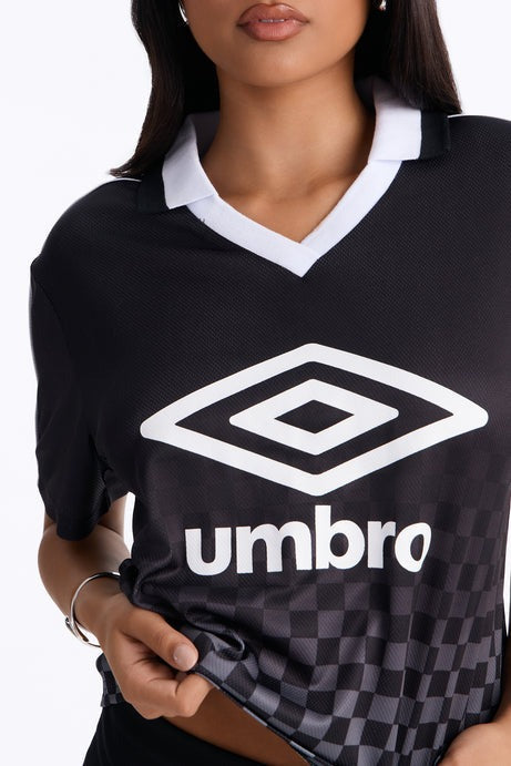 Umbro Checkered Athletic Soccer Jersey - Black