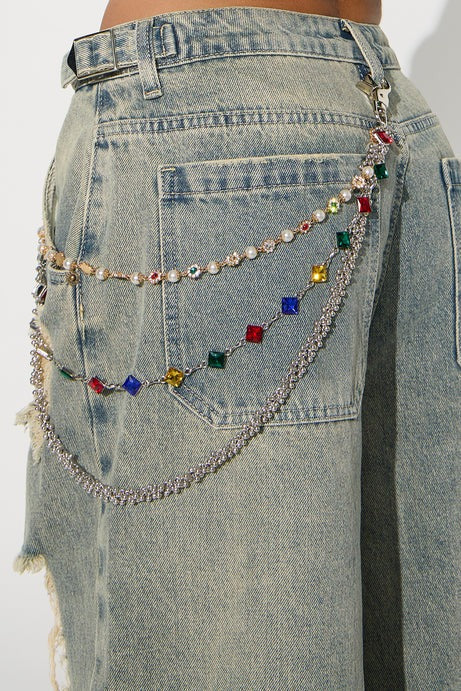 Never Losing Pant Chain - Silver/Multi