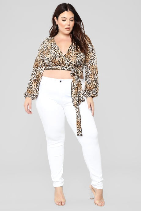 High Waisted Skinnies - White