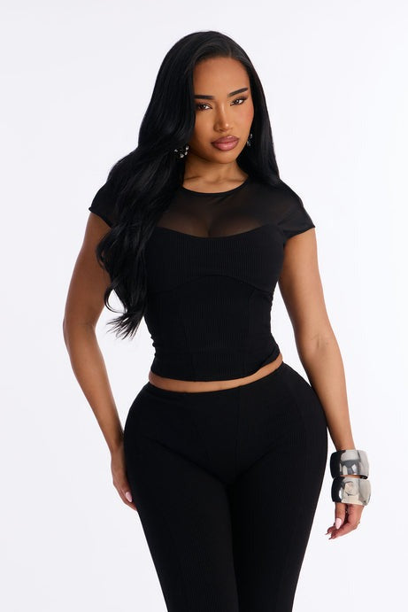 Scarlett Snatched Pant Set - Black