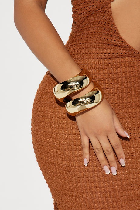 Cove Island 2 Piece Bracelet Set - Gold