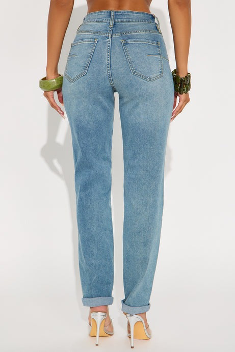 Tall Clara Super Stretch Sculpting Mom Jeans - Medium Wash