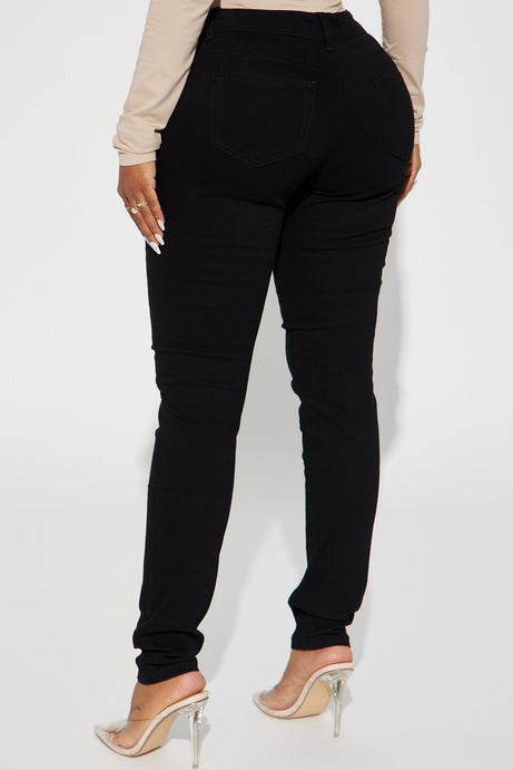 Skinny Uniform Pants - Black