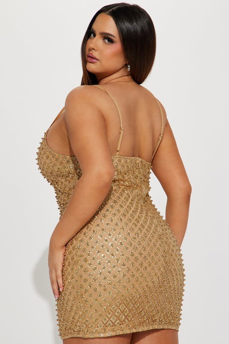 Roxi Dress - Gold