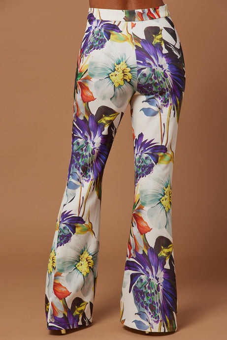 Liliana Floral Blazer Suit Set - White/combo
