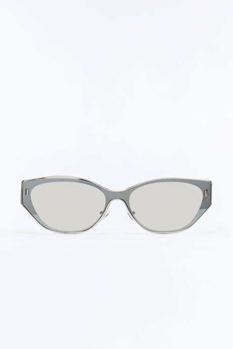 Who's Who Cat Eye Sunglasses - Silver