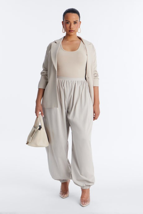 Chill Vibe Balloon Leg Joggers 30â3 - Stone