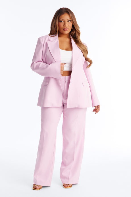 Kendall Hourglass Fitted Blazer - Pink