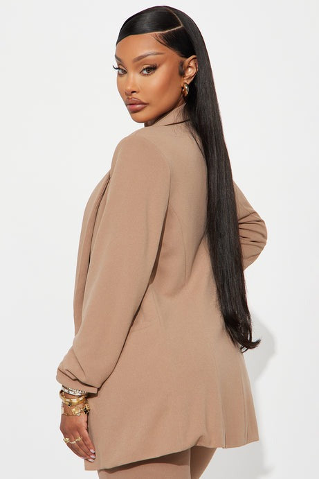 The Celine Blazer - Taupe