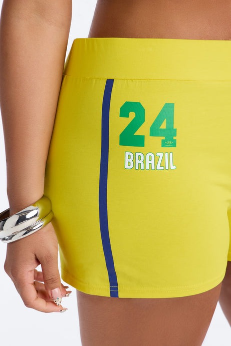 Umbro Brazil Soccer Micro Shorts - Yellow