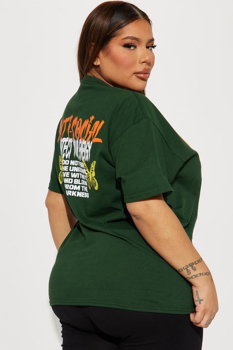 Anti Social Energy Graphic Tee - Hunter