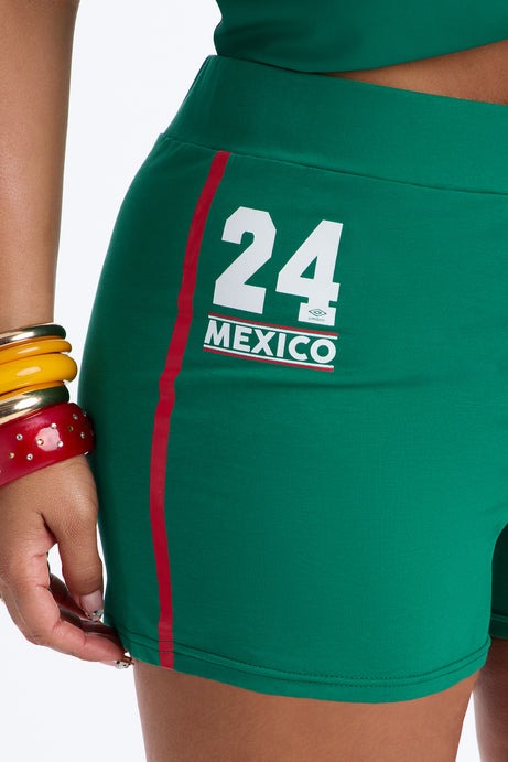 Umbro Mexico Soccer Micro Shorts - Green