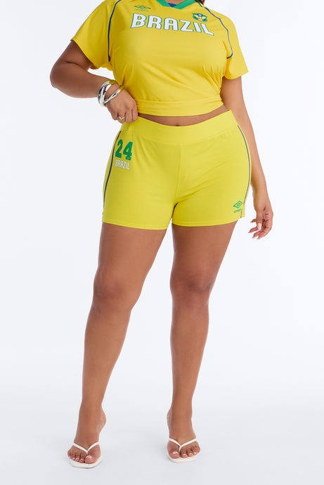 Umbro Brazil Soccer Micro Shorts - Yellow