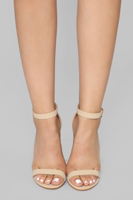 Strapped Success Heel - Nude