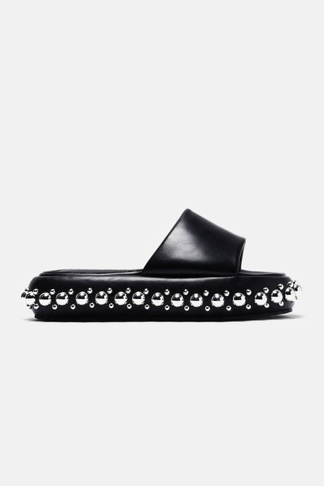 That's All I Got Studded Slides - Black