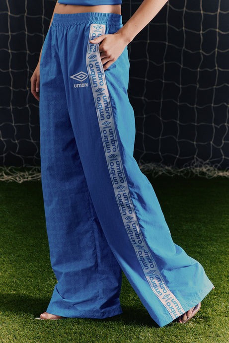 Umbro Varsity Windbreaker Wide Leg Pants - Blue