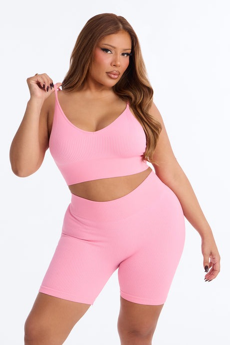 Merida Seamless Biker Short Set - Pink