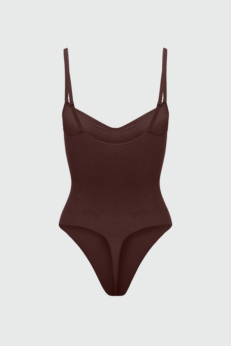 Nova Sculpt Seamless Strong Compression Thong Bodysuit - Coco