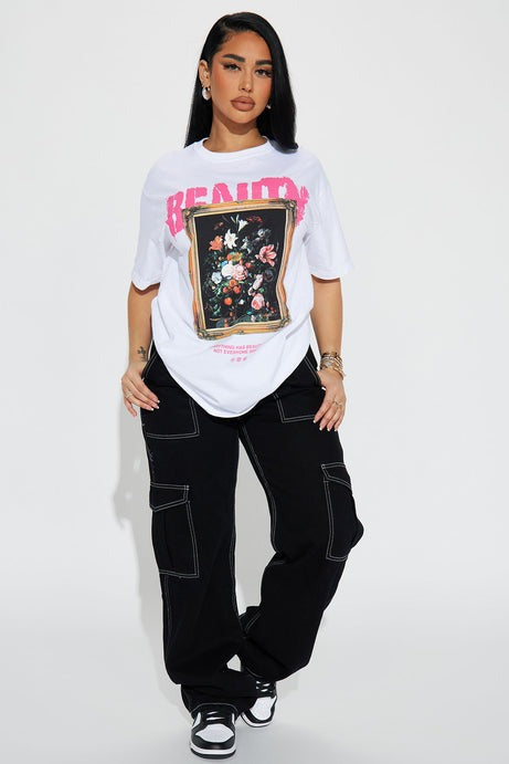 Eternal Beauty Graphic Tshirt - White