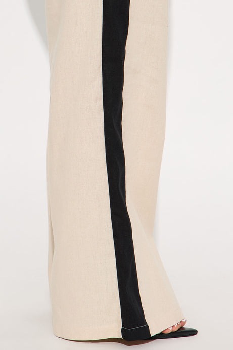 Vacay Is Calling Wide Leg Linen Pant - Khaki