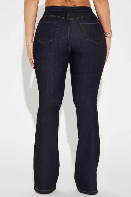 Milana Sculpting Stretch Flare Jeans - Dark Wash