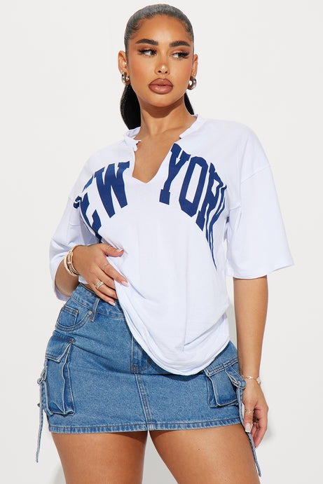 New York Girl T Shirt - White