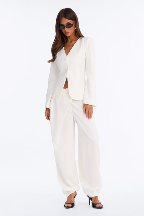 Renata Fitted Blazer - Ivory