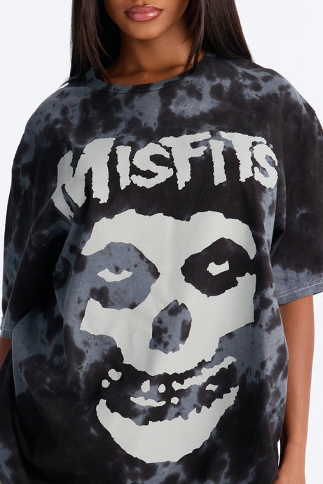 Midnight Misfits Tie Dye T-Shirt - Black