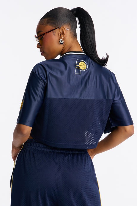 NBA Indiana Pacers Cropped Tee - Navy
