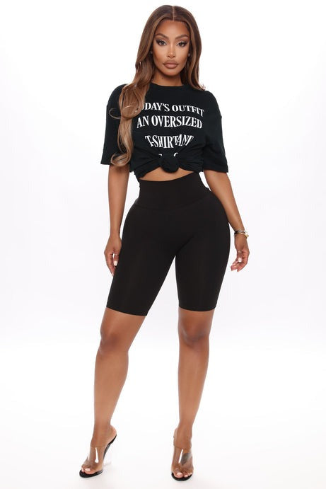My Favorite Biker Short - Black
