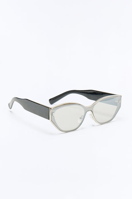 Who's Who Cat Eye Sunglasses - Silver