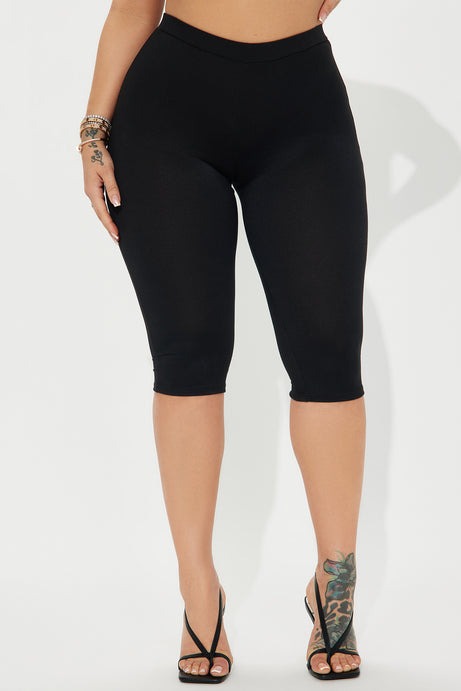 Just A Sip Capri Legging - Black