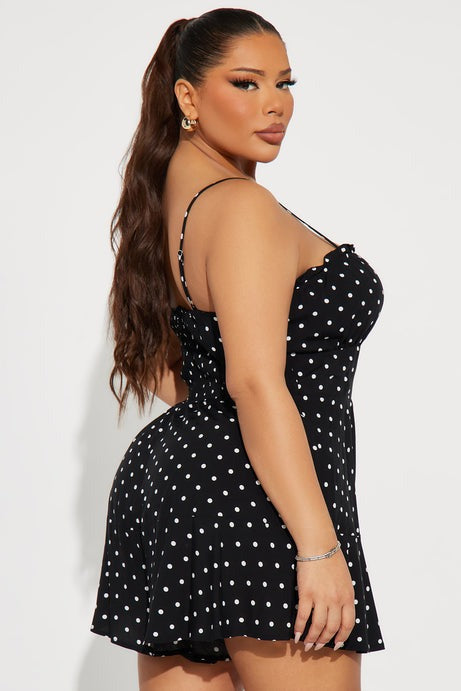 Itzel Romper - Black/White